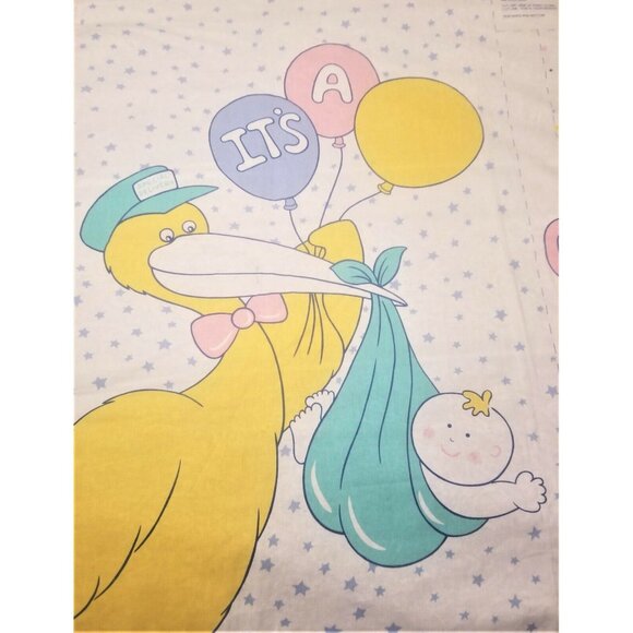 Baby Birth Announcement Banner Appliques & More Cut & Sew Princess Fabrics - Picture 3 of 11